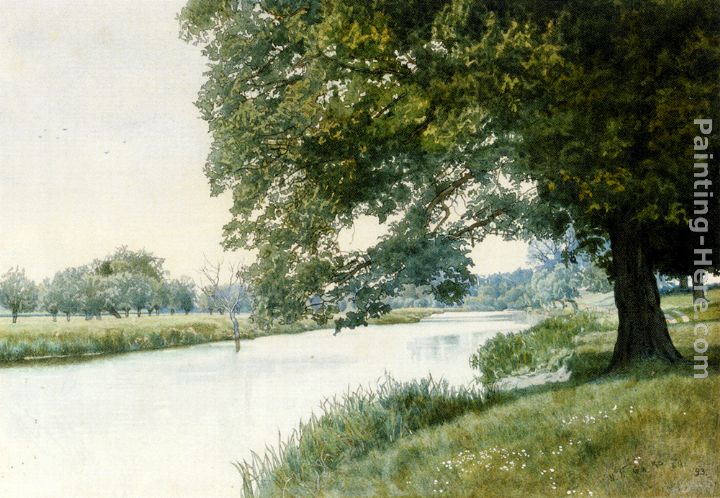 The River Ouse, Bedfordshire painting - William Fraser Garden The River Ouse, Bedfordshire art painting